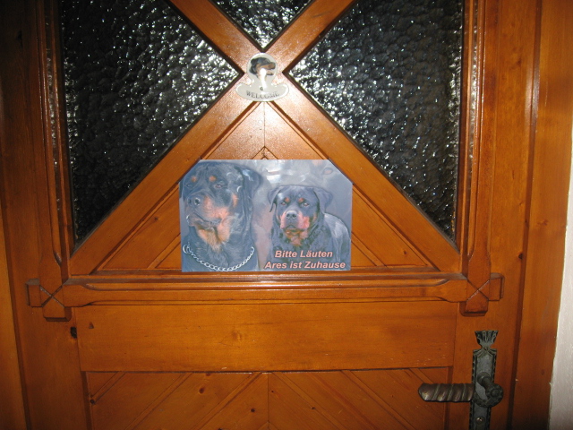 Rottweiler - Warnschild! Rottweiler - Warnschild!