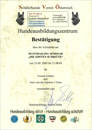Mantrailing Urkunde